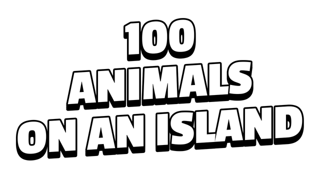 100 ANIMALS ON AN ISLAND