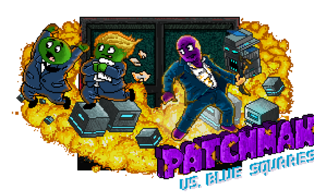 Patchman vs. Blue Squares