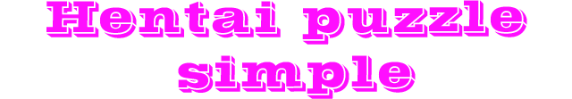 Hentai puzzle Simple