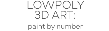 LowPoly 3D Art Paint by Number