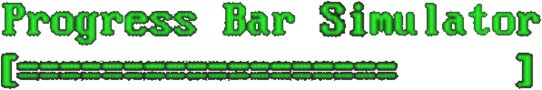 Progress Bar Simulator