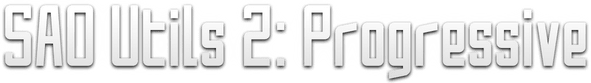 SAO Utils 2: Progressive