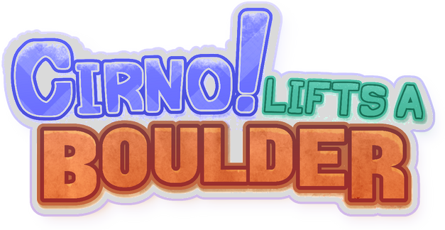 Cirno! Lifts a Boulder